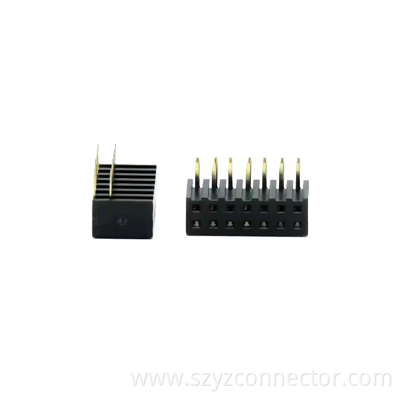 2.0mm Pitch Female Header Dual Row Right Angle H7.2mm 22P-240P (3)